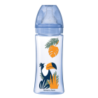 DODIE Biberon anti-colique - 330ml -  BLEU JUNGLE - Tétine Tonde 3 vitesses débit 3