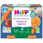 MON DÎNER BONNE NUIT RISOTTO DE LÉGUMES BIO POTS 2X190G - DÈS 8 MOIS