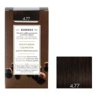 Coloration permanente huile d&#039;argan, châtain naturel marron intense 4.77