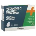 NUTRISANTE VITAMINE C + CALCIU + VIT D CPR CROQ 24