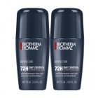 BIOTHERM HOMME DAY CONTROL NATU PR ROLL ON 75ML X2