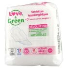 LOVE GREEN SERVIETTE HYPOALLERGENIQUE NORMAL 14