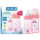 DODIE INITIATION+ BIBERON ROSE LICOR 0/6M 270ML X2