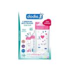 DODIE SENSATION+ BIBERON FUSHIA CYGNE +6M 330ML X2