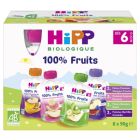 HIPP GOURDE MULTIPACK 4VARIETES 6M BIO 90G X8