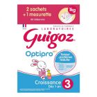 GUIGOZ 3 CROISSANCE POUDRE SACHET 500G X2