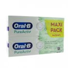 ORAL B PUREACTIV SOIN ESSENTIEL DENTIFRICE 75ML X2