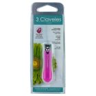 3CLAVELES COUPE ONGLES AV CAPSULE ROSE 6CM