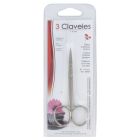 3CLAVELES CISEAUX ENVIES COURBE 10CM