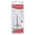 3CLAVELES CISEAUX ENVIES COURBE  9CM 80012