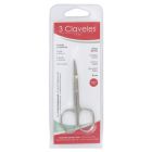 3CLAVELES CISEAUX ONGLES DROIT  9CM 80016