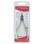 3CLAVELES PINCE A ONGLES MANUCURE 10CM 80060