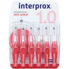 INTERPROX BROSSETTE INTERDENTAIRE ROUGE CONIQUE 6