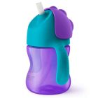 AVENT TASSE PAILLE ANTIFUITE COURBE VIOLET 200ML