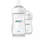 AVENT BIBERON NATURAL 2.0 TRANSPARENT 260ML X2