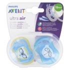 AVENT SUCETTE ULTRA AIR VERT ROSE +18MOIS X2