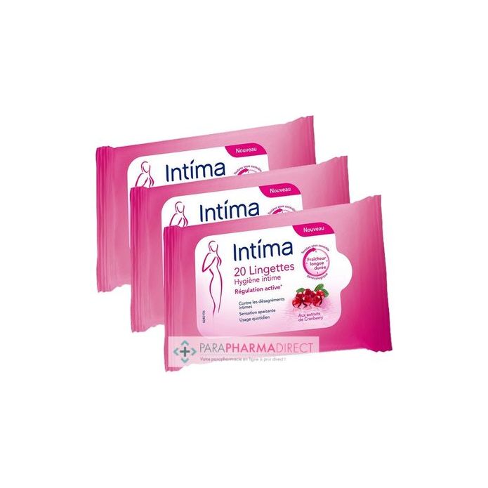 INTIMA GYN'EXPERT LINGETTE INTIME CRANBERRY 20 X3