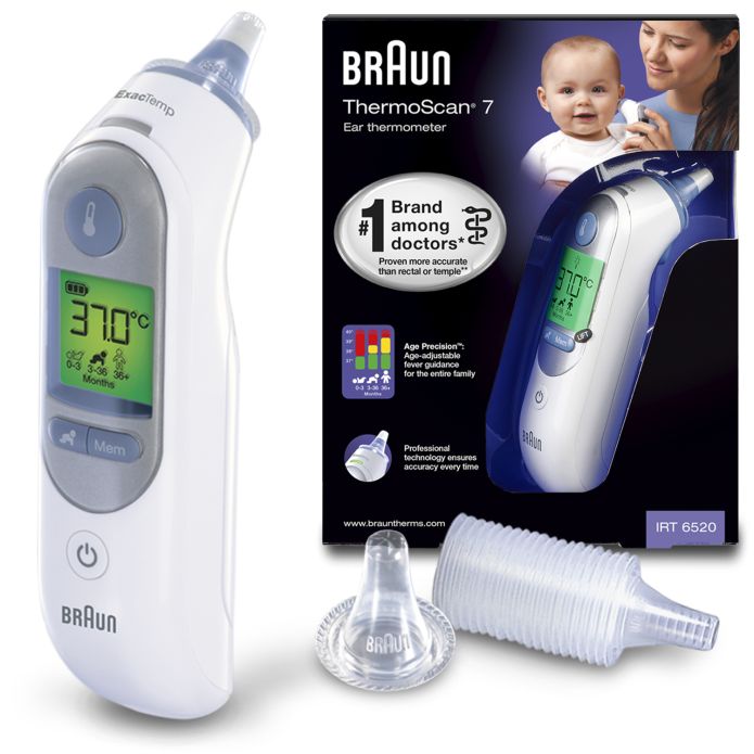 BRAUN THERMOMETRE AURICULAIRE THERMOSCAN 7 AGE PRECISION IRT 6520